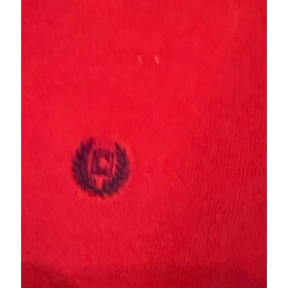 Chaps Sweater Vest Mens Medium Red Knitted Sleeveless Slim Fit V Neck Pullover - Picture 4 of 6